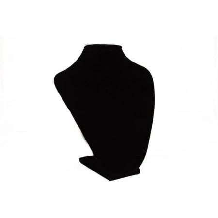 яяяПодставка под бижутерию ШЕЯ плоская  черный бархат