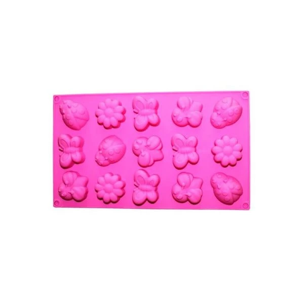 Форма для льда и конфет 15 ячеек 30*17,5см силикон (200)