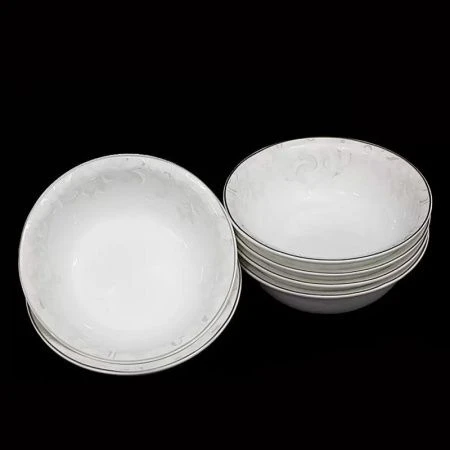 Салатники набор 6шт 12см фарфор СЕРЫЙ ШЕЛК подар.уп. (16) ВЫВОД