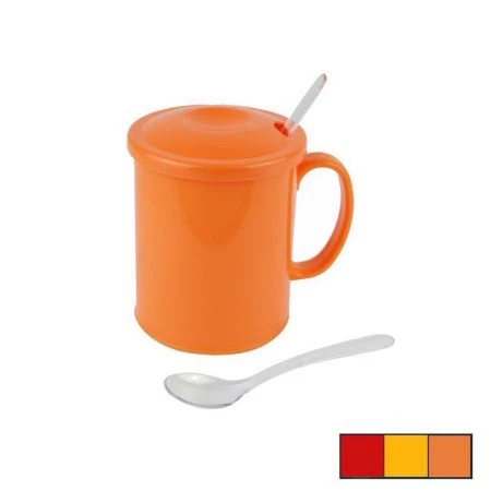 Кружка 280мл 9,7*7,4см пластик дорожная (24) Т033 ВЫВОД