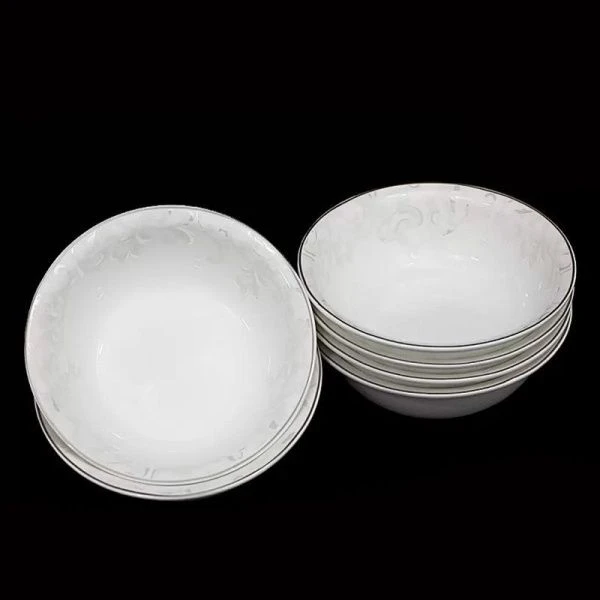 Салатники набор 6шт 12см фарфор СЕРЫЙ ШЕЛК подар.уп. (16) ВЫВОД