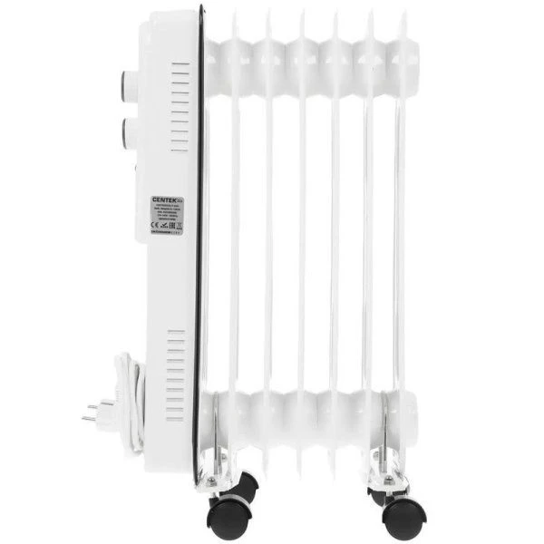 Обогреватель масляный Centek CT-6205 белый 1500Вт, 7 секций, пл.обогрева 15м.кв, 3 режима