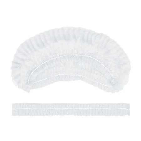 Шапочка Шарлотта 100шт нетканый материал белая AVIORA (10)