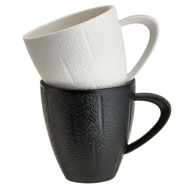 Кружки набор 2шт 360мл фарфор FLAT WHITE collection подар.уп. AK4-0006 (16)