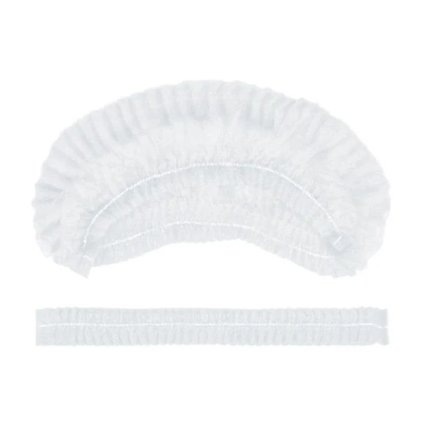 Шапочка Шарлотта 100шт нетканый материал белая AVIORA (10)