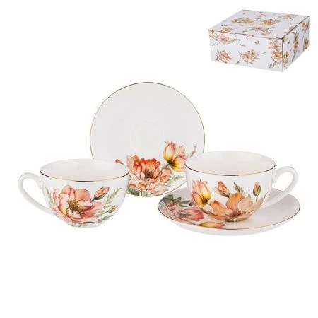 Чайный набор 4пр фарфор Sense на 2 персоны 280мл (24)