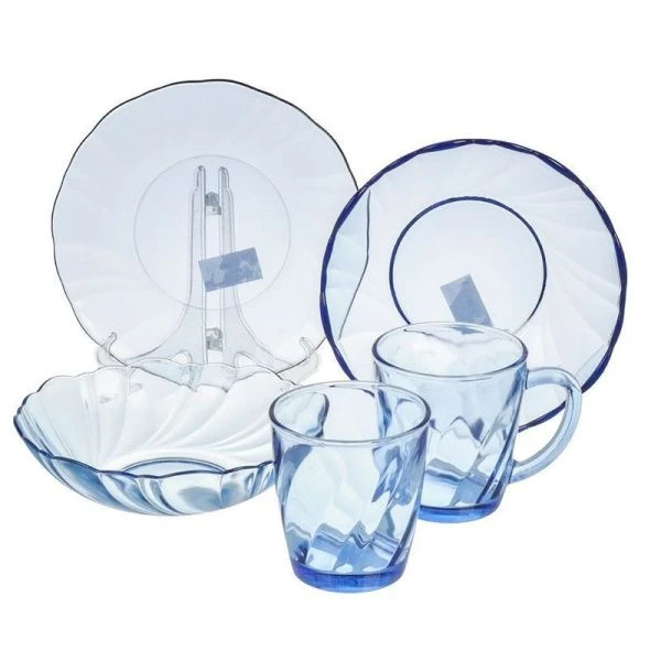 Столовый набор 25пр стекло MARMARIS BLUMARINE (1)