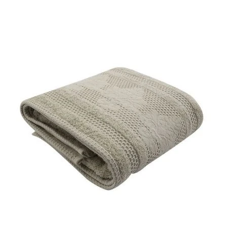 яяяПолотенце махровое 70*140см с бордюром КОНТЕЙ бежевый (пл.420)