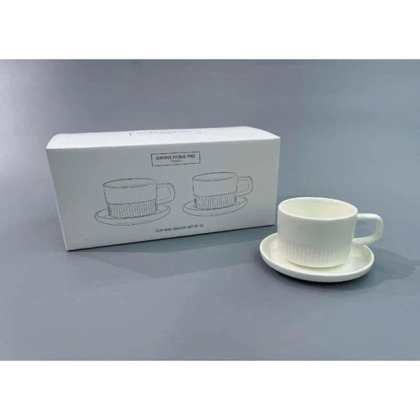 Кофейный набор 12пр фарфор Forma White на 6 персон 140мл 204г BW20-110/6C/JC-18308 (6/12)