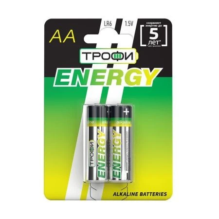 Батарейки набор 2шт Трофи LR6-2BL ECO Alkaline (10/160)