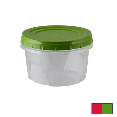 Контейнер пищевой 700мл 125*125*85мм пластик с завинчивающейся крышкой (27)