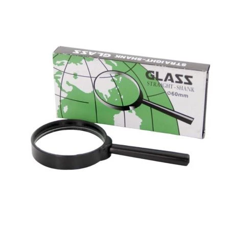 Лупа увеличительная 60мм стекло пластиковый корпус (400)