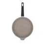 Сковорода 26см h6см алюминий АП со съемной ручкой стекл.крышкой светлый мрамор (4)