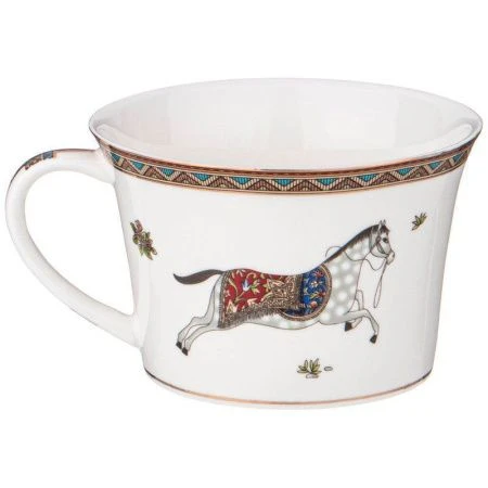 Чайный набор 12пр фарфор ЛОШАДЬ на 6 персон 250мл (8)