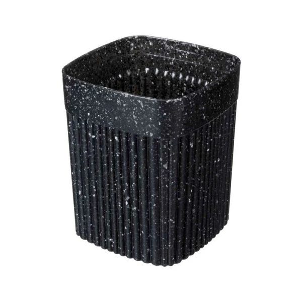 Стакан 650мл 90*90*110мм пластик VELVET черный гранит (18)