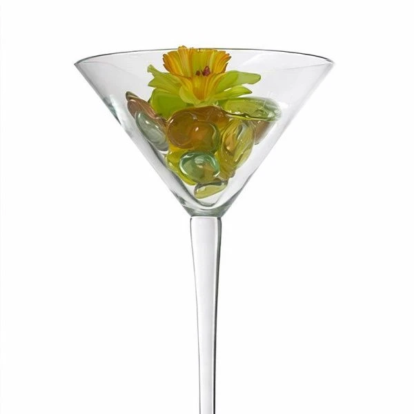 Ваза для цветов h60см d35см стекло АРАМИС на высокой ножке (1)