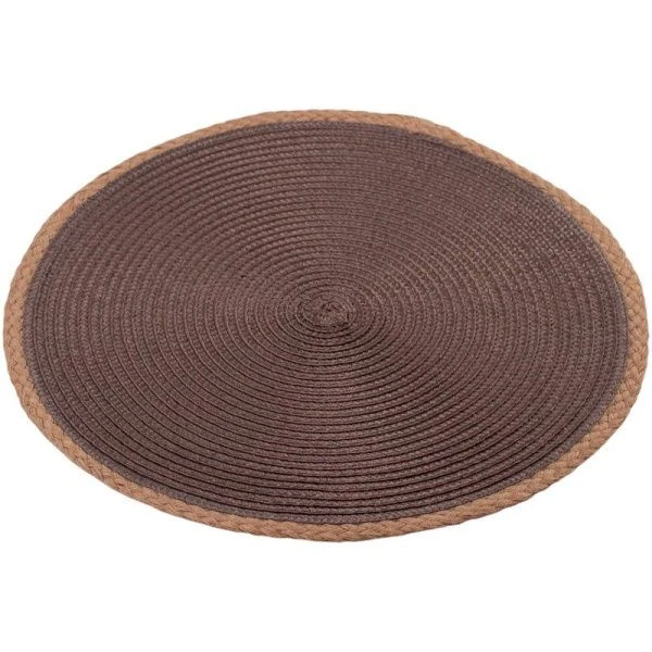 Салфетка сервировочная 38см JUTE свето-коричневая (24)