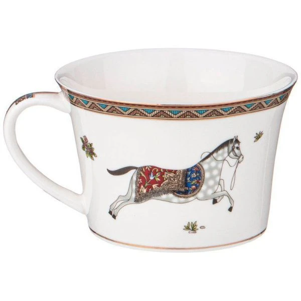 Чайный набор 12пр фарфор ЛОШАДЬ на 6 персон 250мл (8)