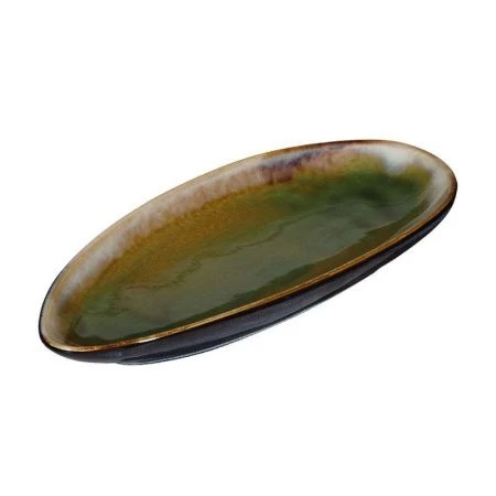 Блюдо 31*13,5см фарфор VERDE сине-зеленый овальное [HL497090] (6)