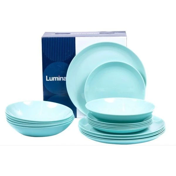 Столовый набор 18пр стеклокерамика ДИВАЛИ ЛАЙТ ТЮРКУАЗ P2963 Столовый набор 18пр стеклокерамика ДИВАЛИ ЛАЙТ ТЮРКУАЗ P2963