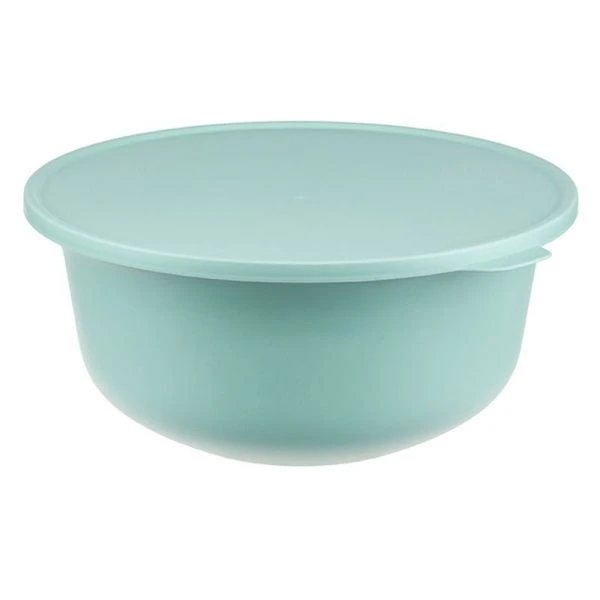 Миска 4,3л пластик ТЭСТИ с крышкой морская волна (12)