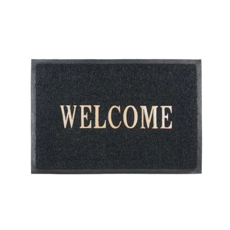 Коврик придверный 50*80см ПВХ Spongy Welcome черный (15)