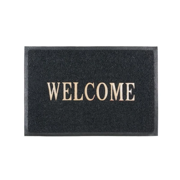 Коврик придверный 50*80см ПВХ Spongy Welcome черный (15)