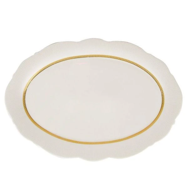 Блюдо 35,5*24,4*2см фарфор White chic (6/12)