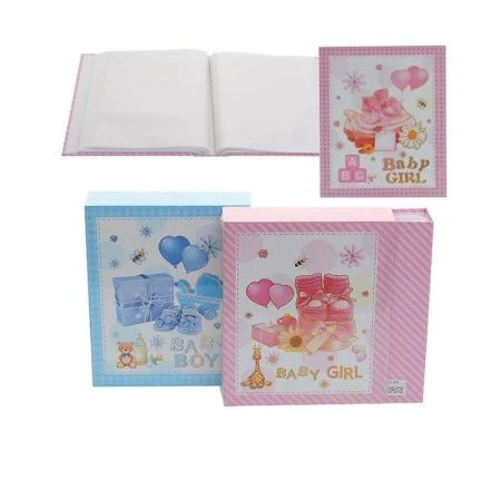 Фотоальбом 120 фото 10*15см 30 листов бумага/пластик С новорожденным 9328 (48)