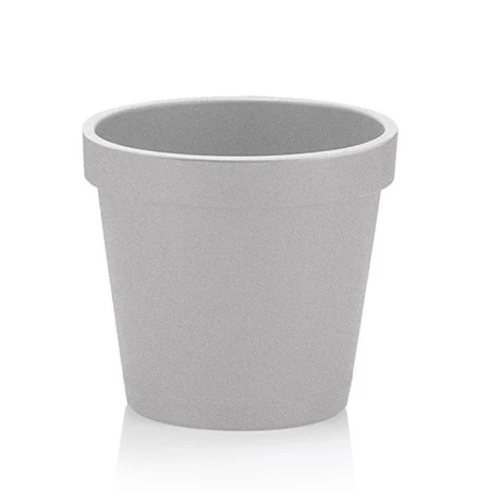 Горшок для цветов 5,7л пластик ПАРИЖ серый мрамор (36)