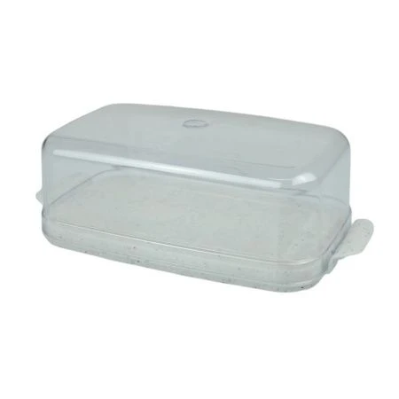 Масленка 17,5*8,3*5,7см пластик Granite белый (22)