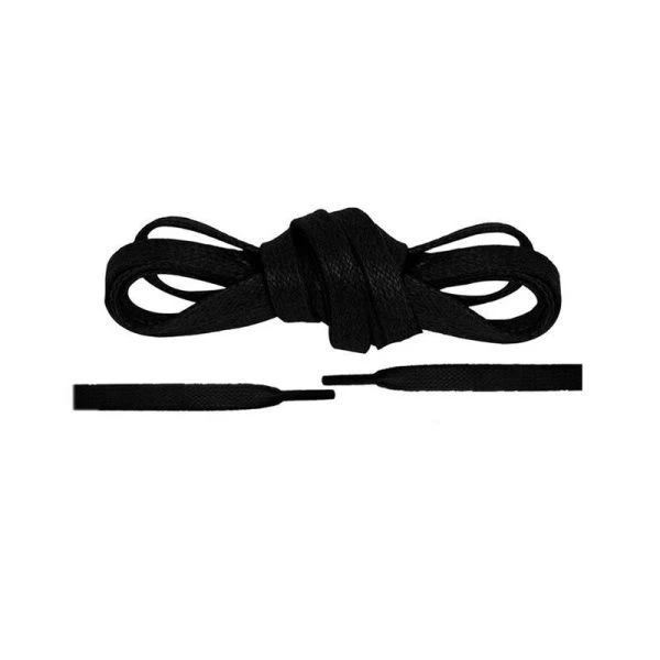 Шнурки вощеные плоские 100см d5мм (пара) черные (250)