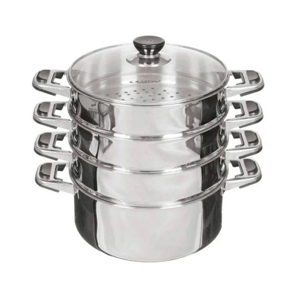 Мантоварка 4-х уровневая 11л d22см нерж.сталь АЛТЫН ТРС индукц.дно KT-224AT (2)