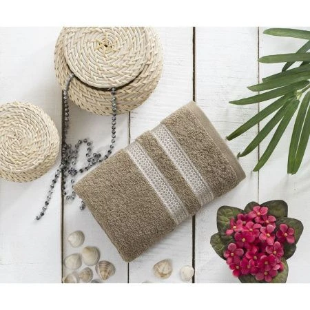 яяяПолотенце махровое 70*140см Karna PETEK (Кофейный)