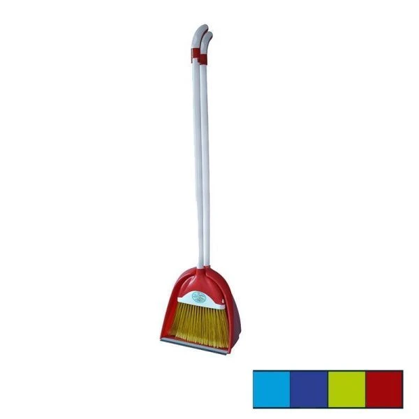 Набор Ленивка веник с совком большой 203*274*957мм пластик ТАНДЕМ (12)