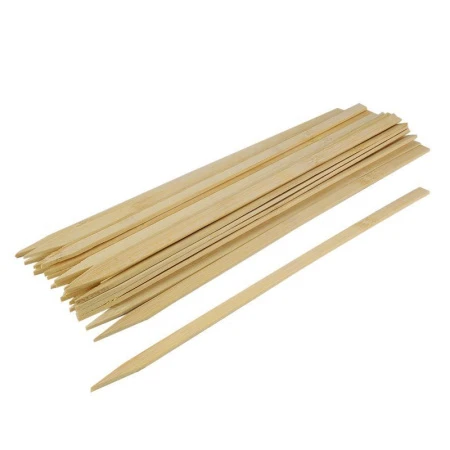 Шпажки для шашлыка плоские бамбук 35см*9мм 25шт. (200)