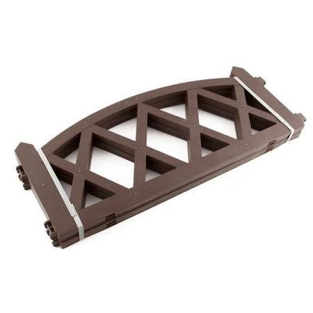 Заборчик садовый полипропилен 4 секции 2,4м, размер 1 секции 26*60*1см MODERN шоколад (6)