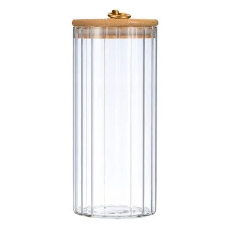 Банка для сыпучих продуктов 1100мл стекло Torre с бамбук.крышкой 93-HO-TO-01-1100 (16)