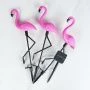 Гирлянда садовая на солнечной батарее Фламинго 3шт 53*18см  пластик PM-1055  (36)