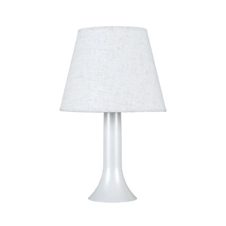 Лампа настольная с абажуром светло-бежевая 220V 15W E27 (12)