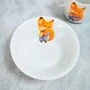 Набор детской посуды 3пр (тарелка губокая 200мл, мелкая тарелка 175мм, кружка 200мл) фарфор КРОХА Лисичка Идиллия (10)