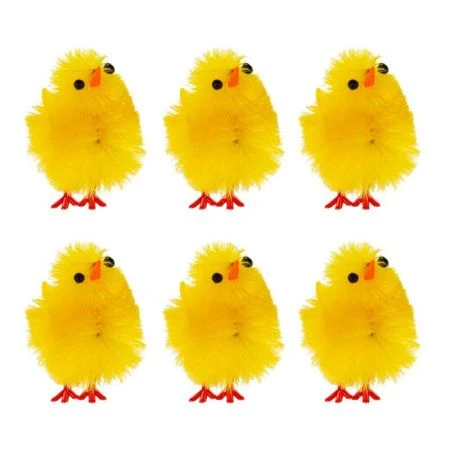 Набор пасхальный Цыпленок 6шт. 6*4,5*3,5см (240)