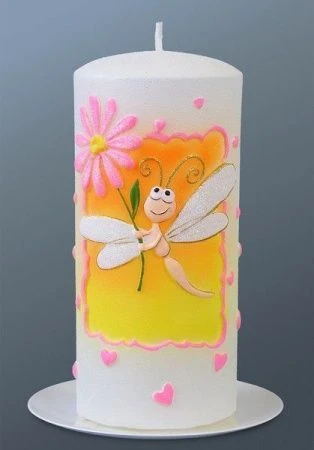 Свеча пенек  стрекоза 9186 (6)