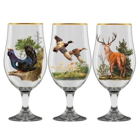 Бокал для пива 625мл стекло Трофейная охота арт.604/1-ДЗ4 (6)