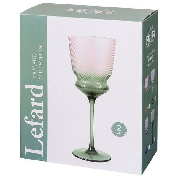 Бокалы для вина набор 2шт 380мл стекло Twist & Shine фиолетовый (10)