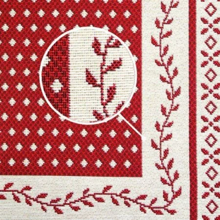 Салфетка новогодняя 40*100см гобелен НИДЕРЛАНДЫ бордовый