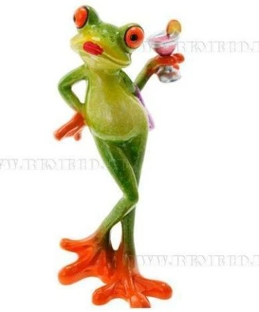 яяяФигурка Лягушка, L8,3 W7,5 H15,5см (24)
