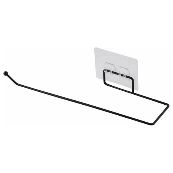 Держатель для бумажных полотенец на присоске 33*8*4см металл черный MAGIC MR-02 (24)