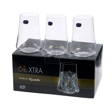 Стаканы для воды набор 6шт 400мл стекло ЭКСТРА (4/8)