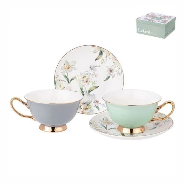 Чайный набор 4пр фарфор Four Seasons на 2 персоны 200мл (12)
